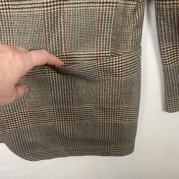 Jos. A. Bank 100% Wool Sport Coat Men’s 44L Glen Plaid Blazer Made in USA - Picture 8 of 13